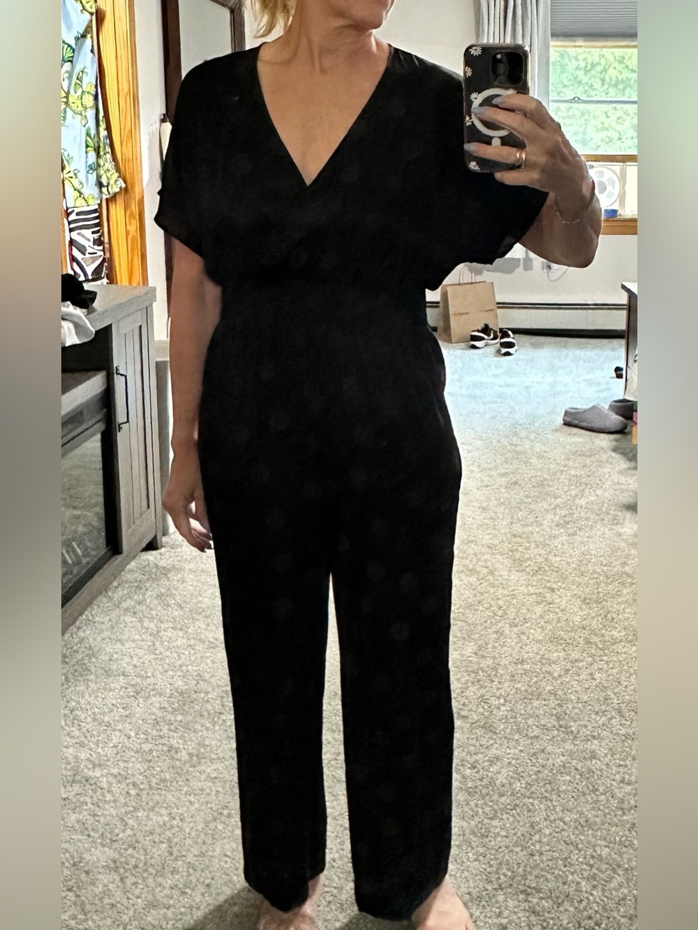 Madwell Women’s Black V-Neck Jumpsuit